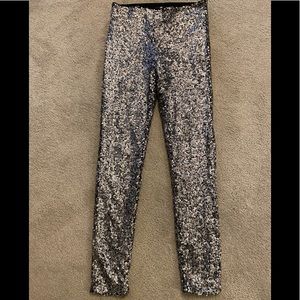 H&M Silver Sequin Legging